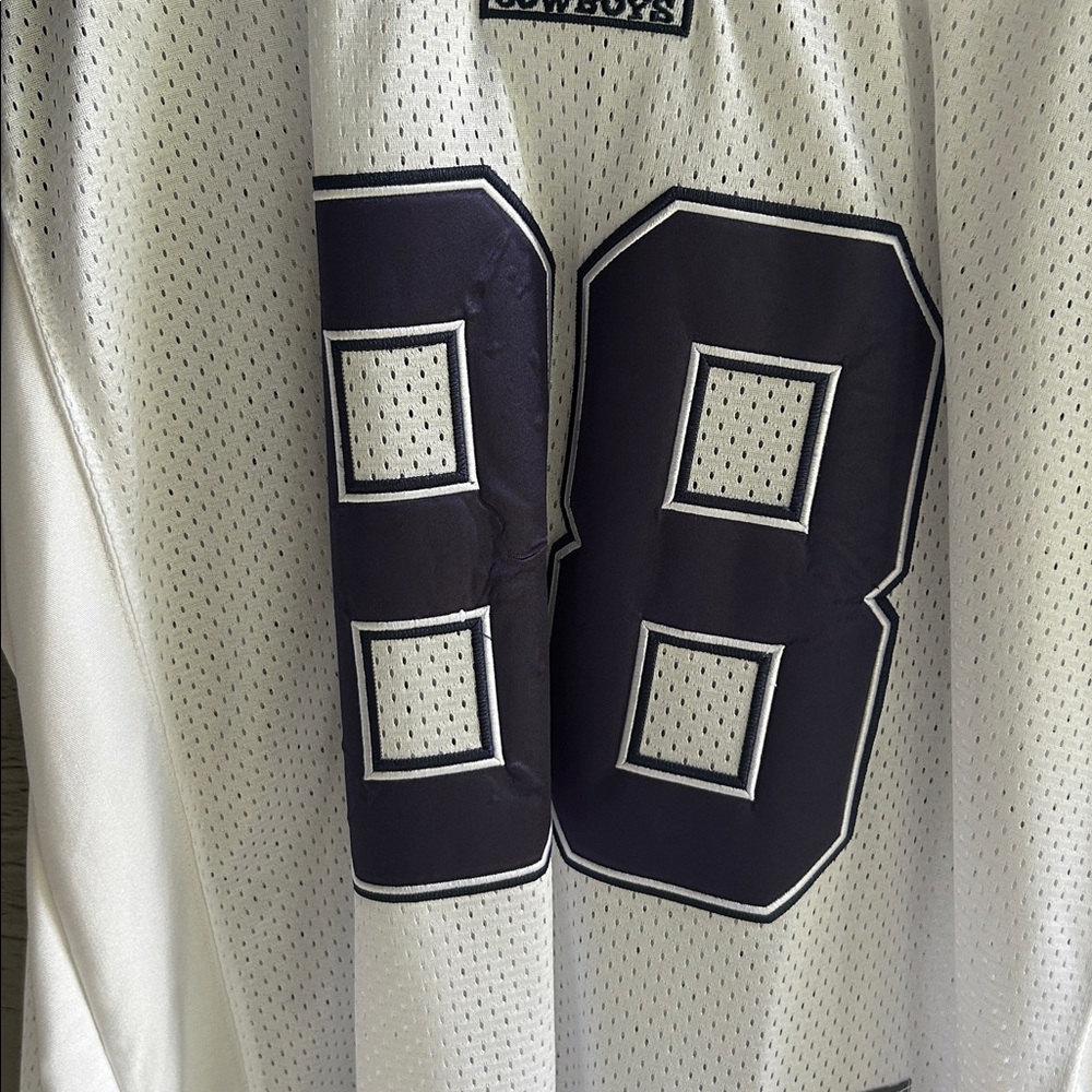 Michael Irvin Mitchell & Ness Throwback White Jer… - image 4